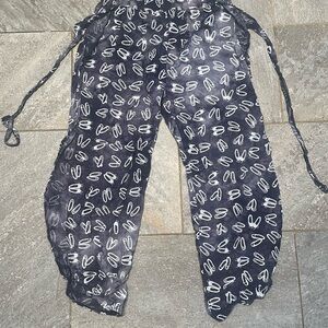 Black and White Patterned Pants